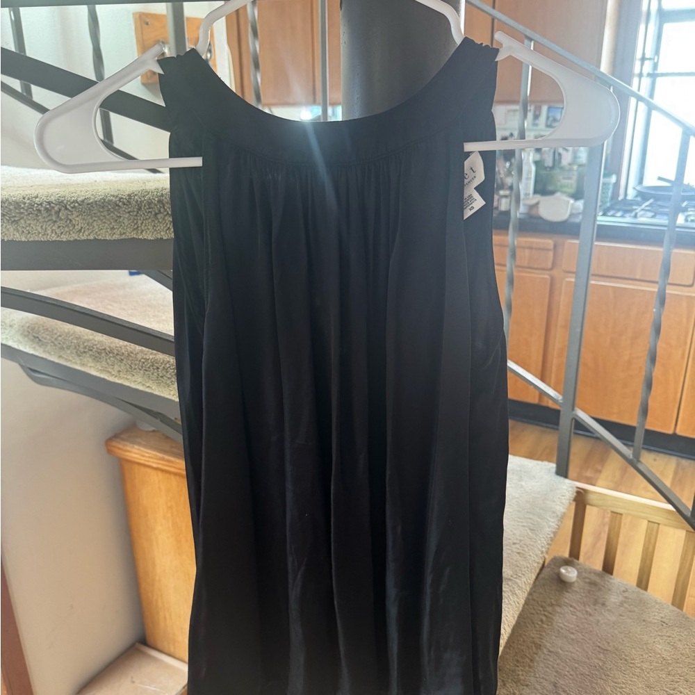 Graham & Spencer Black Silk Top